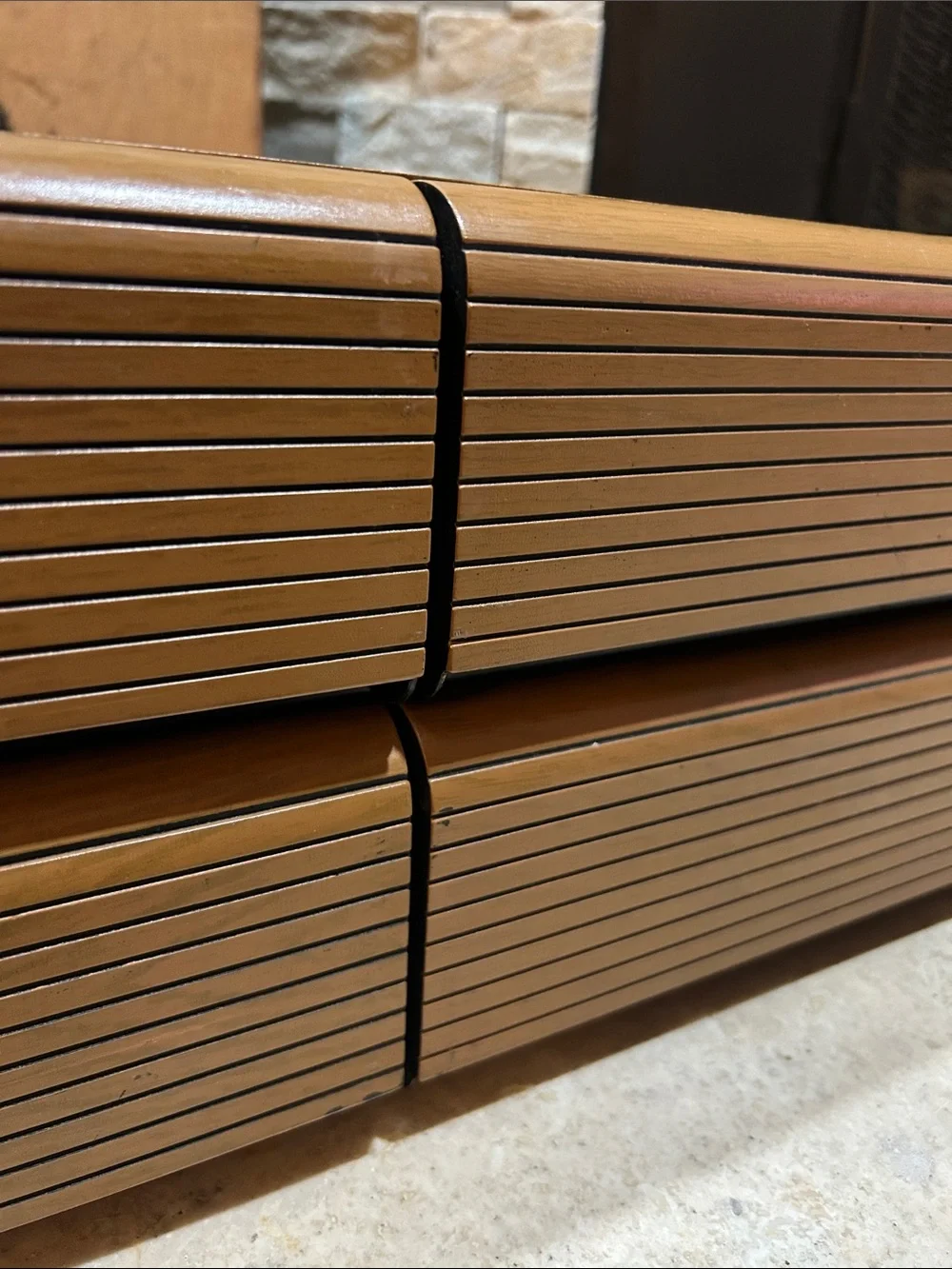 Woodgrain Stackable Storage Box - Brown - Picture 6 of 16